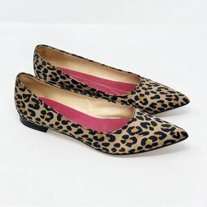 Kate Spade Animal Print Pointed Toe Flats Size 8.5